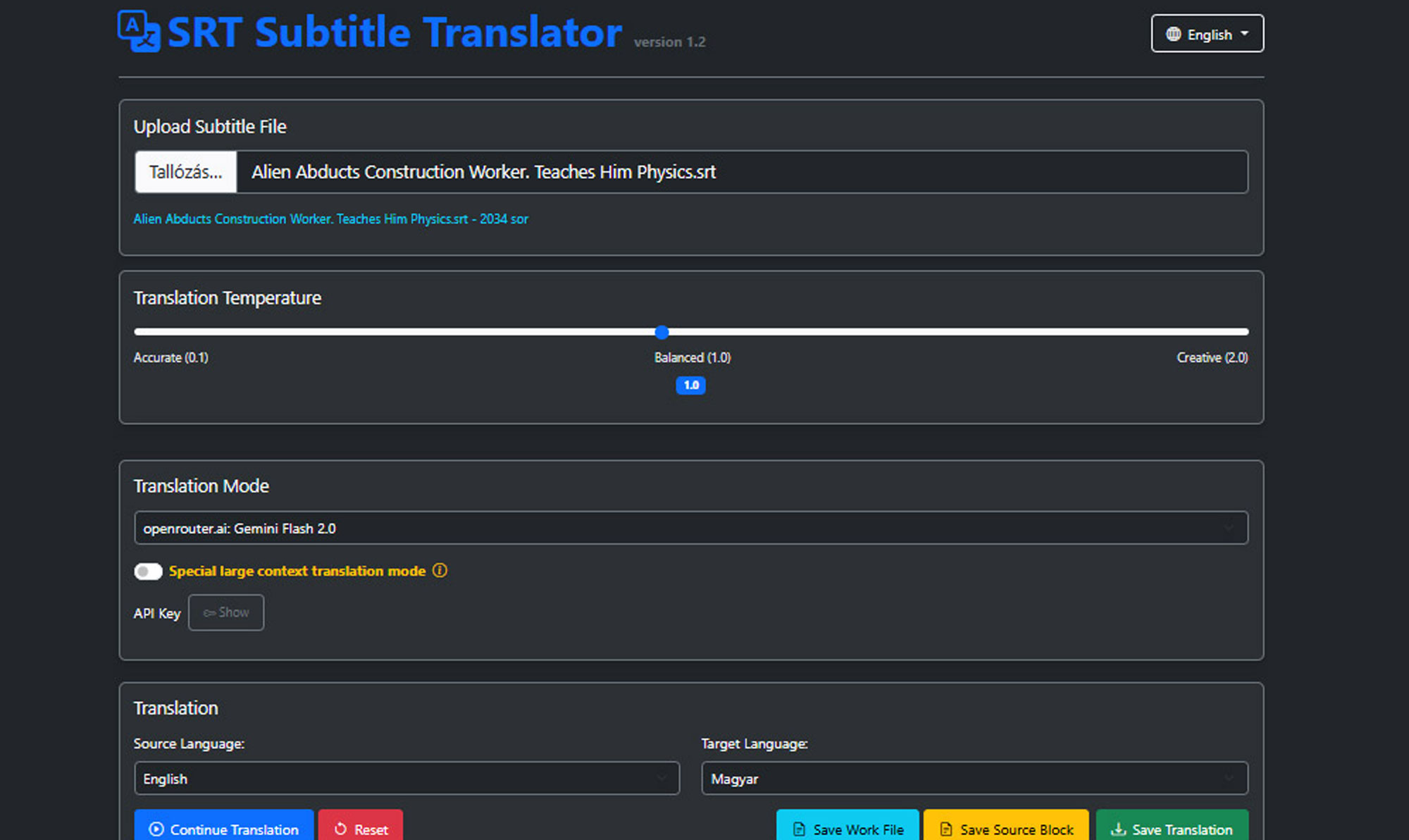 Új nyílt forráskódú alkalmazás: feliratfordító SRT fájlokhoz – AI-alapú megoldás