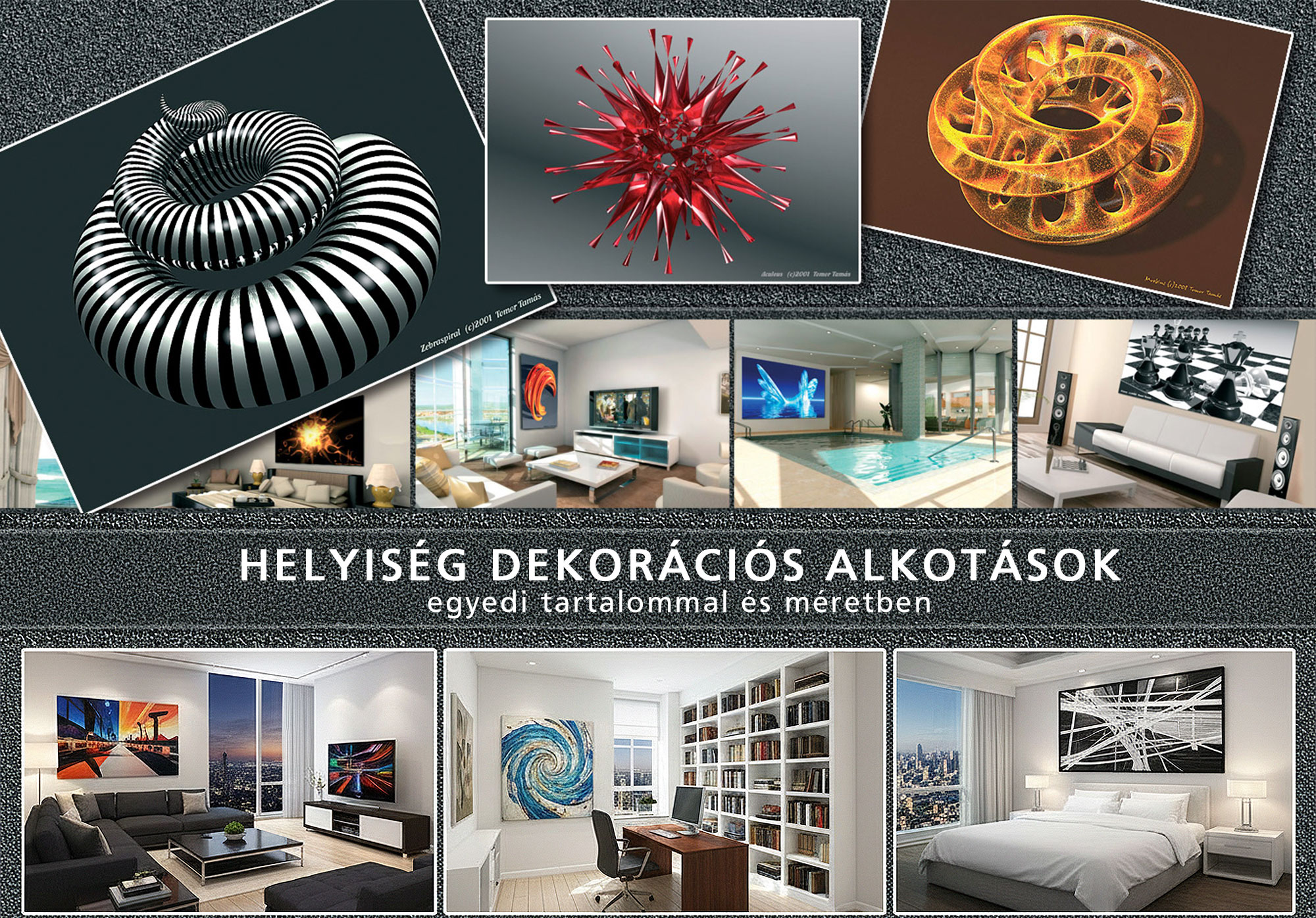 Helyiség dekorációs alkotások