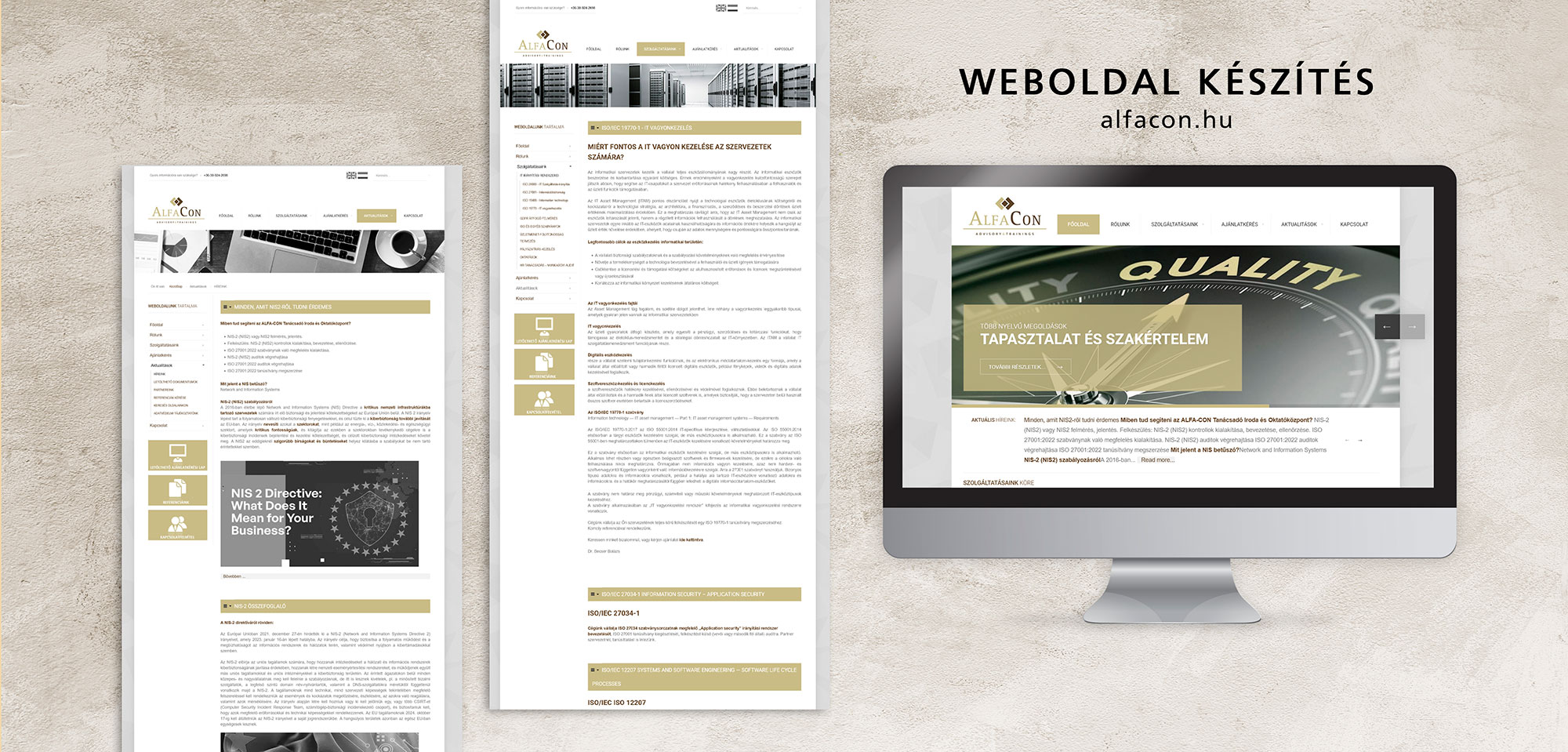 Weboldal készítés referencia