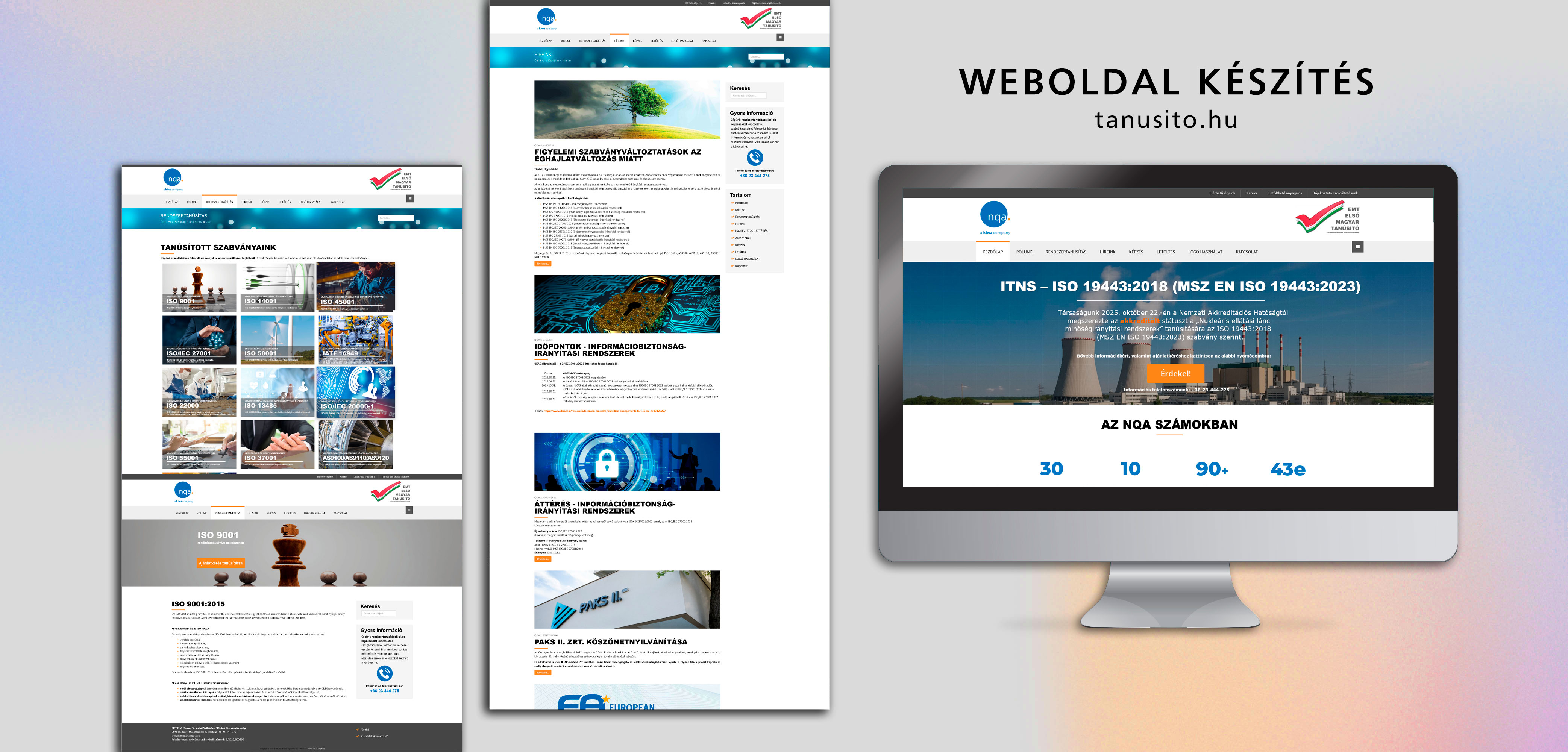 Weboldal készítés referencia