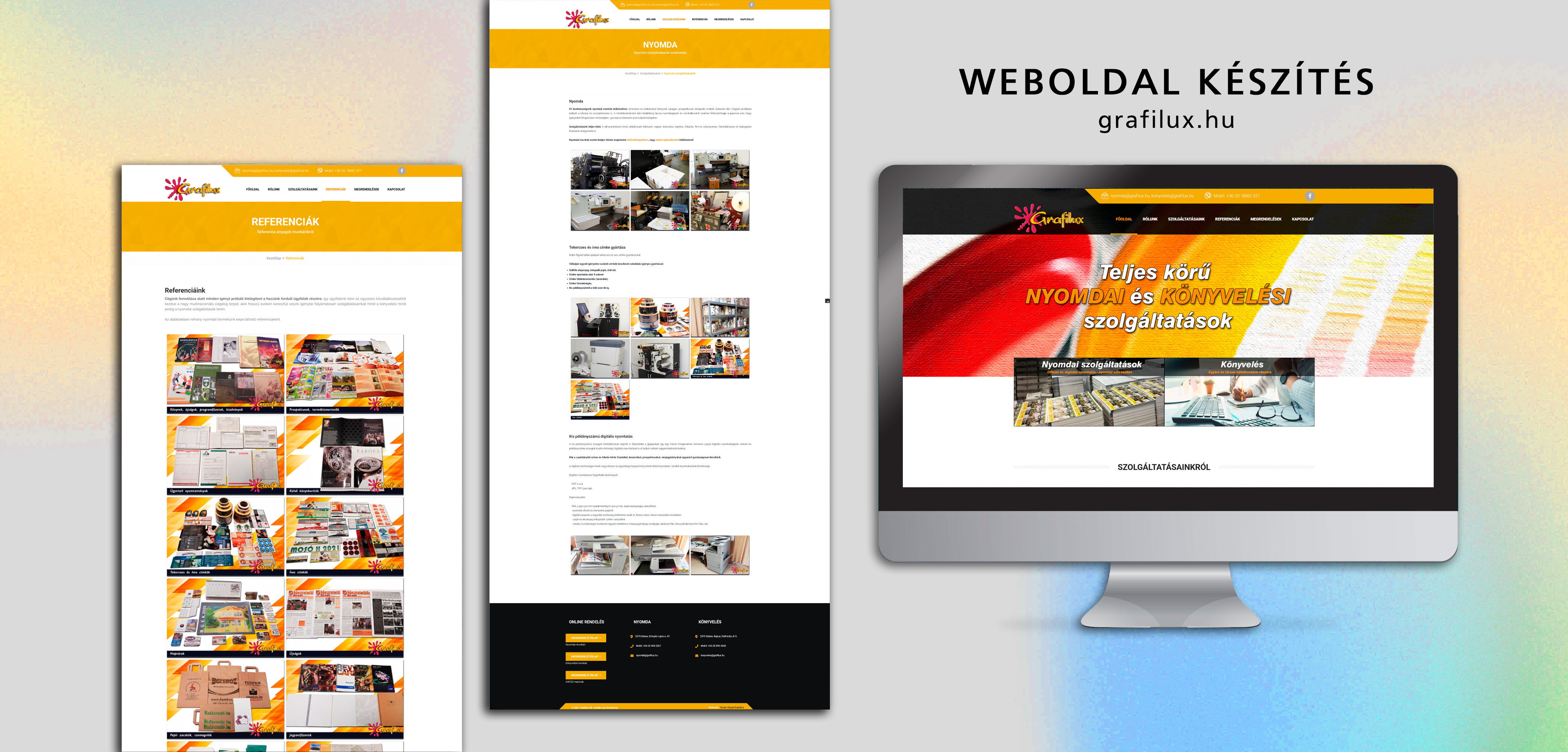 Weboldal készítés referencia